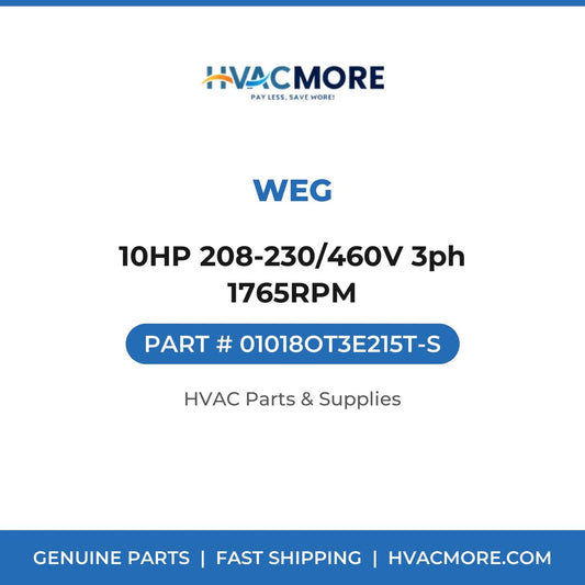WEG 10HP 208-230/460V 3ph 1765RPM 01018OT3E215T-S