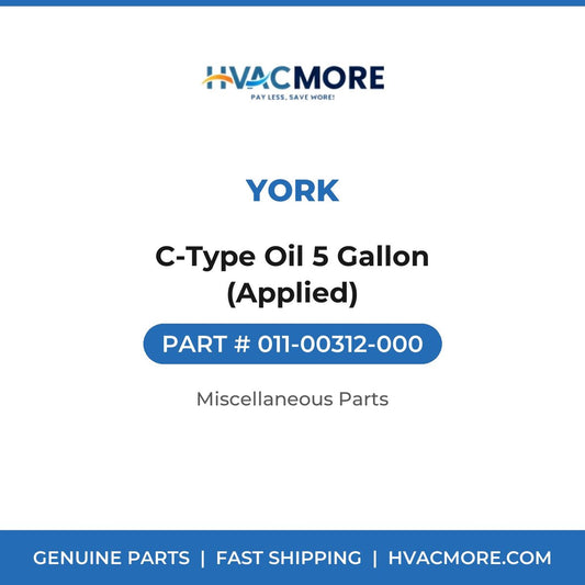 York C-Type Oil 5 Gallon (Applied) 011-00312-000