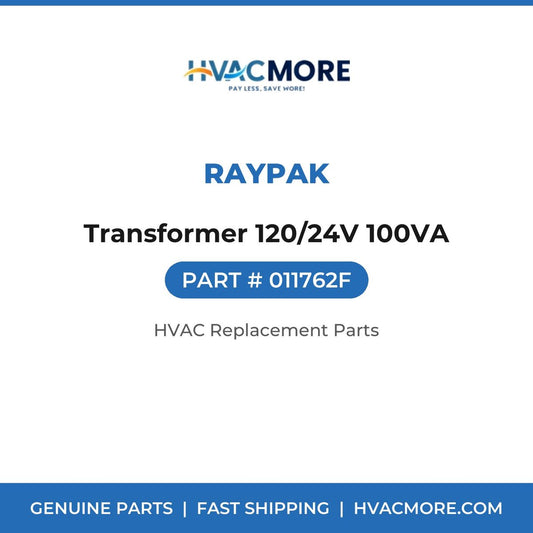 Raypak Transformer 120/24V 100VA 011762F