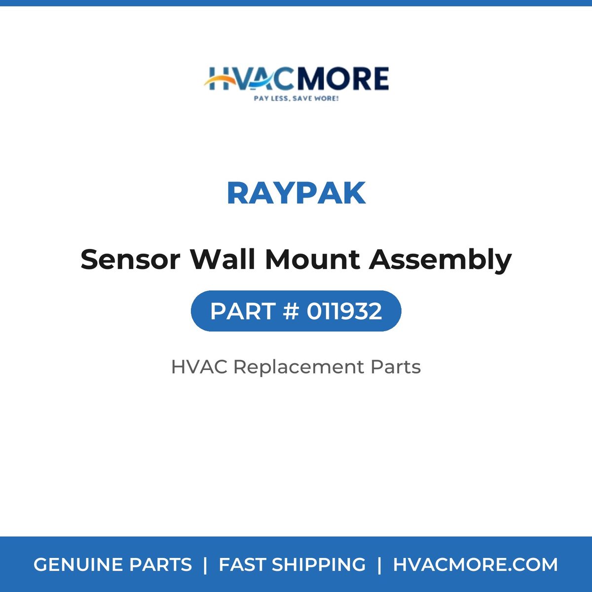 Raypak Sensor Wall Mount Assembly 011932