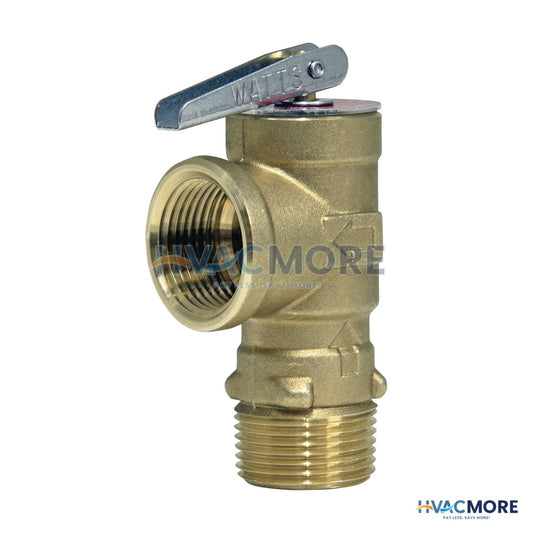 Watts 3/4"LF3L Poppet Type Pressure Relief Valve, 100 PSI, Test Lever (Lead Free) 0121327