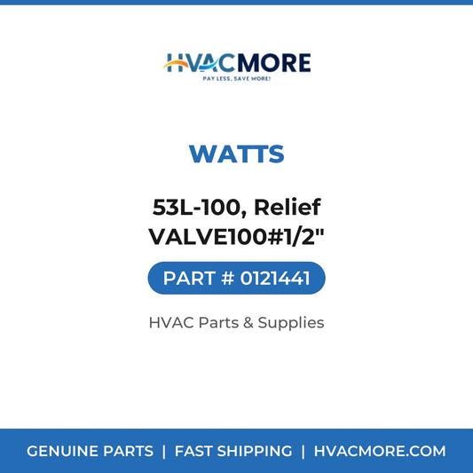 Watts 53L-100, Relief VALVE100#1/2" 0121441