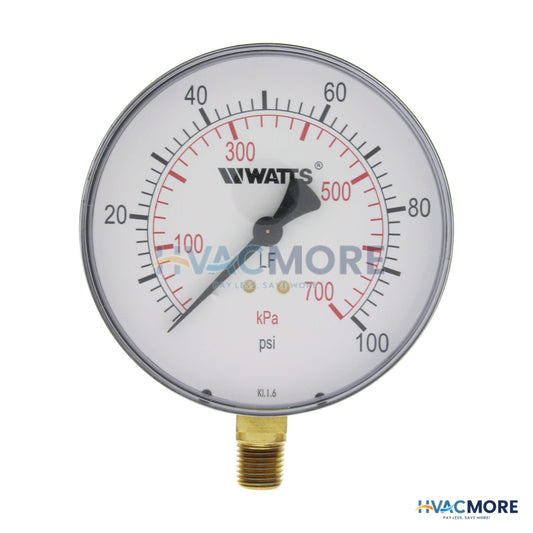 Watts LFDPG-1 4" Pressure Gauge (0-100 PSI) 0121654