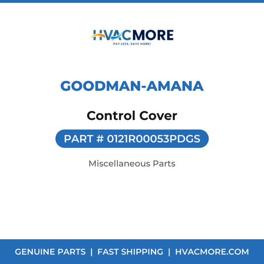 Goodman-Amana Control Cover 0121R00053PDGS