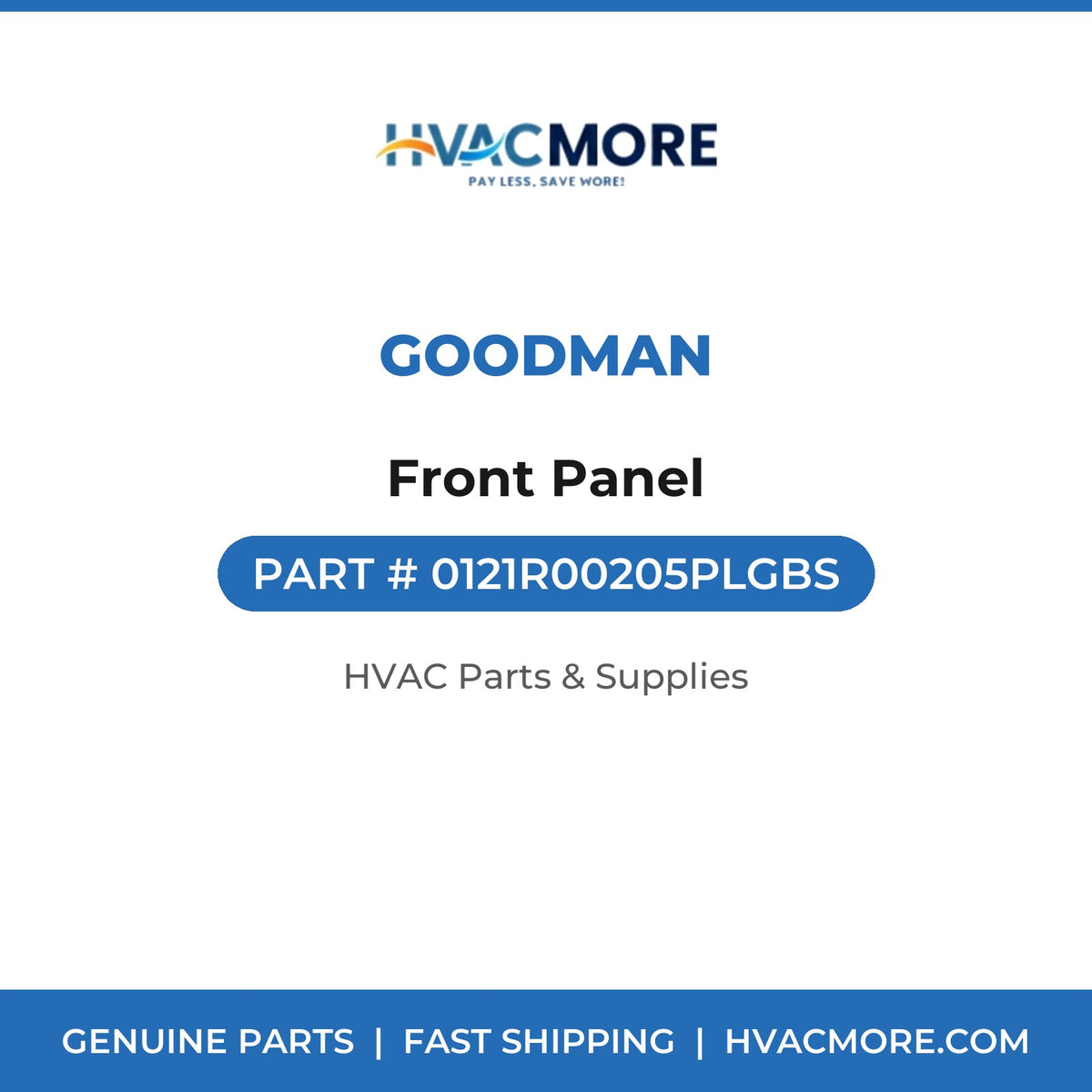 Goodman Front Panel 0121R00205PLGBS