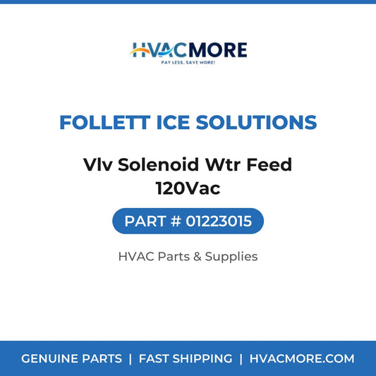 Follett Ice Solutions Vlv Solenoid Wtr Feed 120Vac 01223015