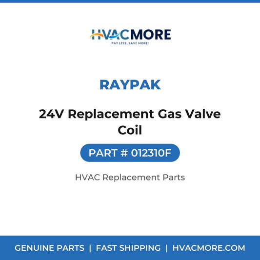 Raypak 24V Replacement Gas Valve Coil 012310F