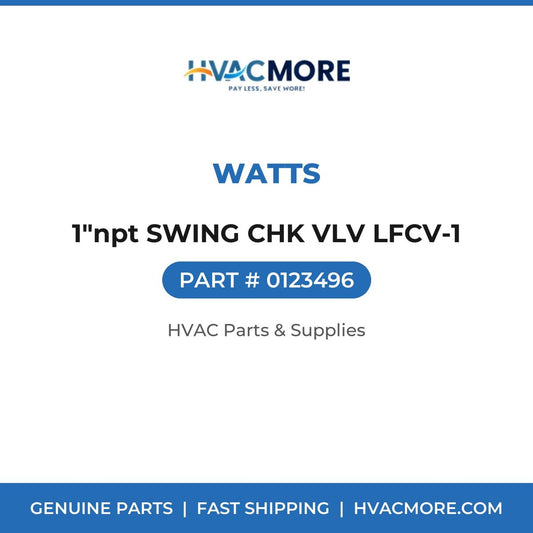 Watts 1"npt SWING CHK VLV LFCV-1 0123496