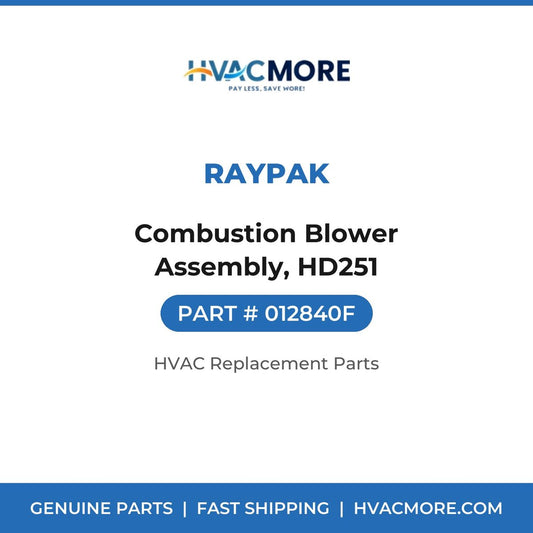 Raypak Combustion Blower Assembly, HD251 012840F