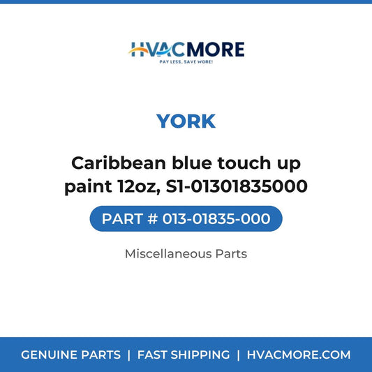 York Caribbean blue touch up paint 12oz, S1-01301835000 013-01835-000