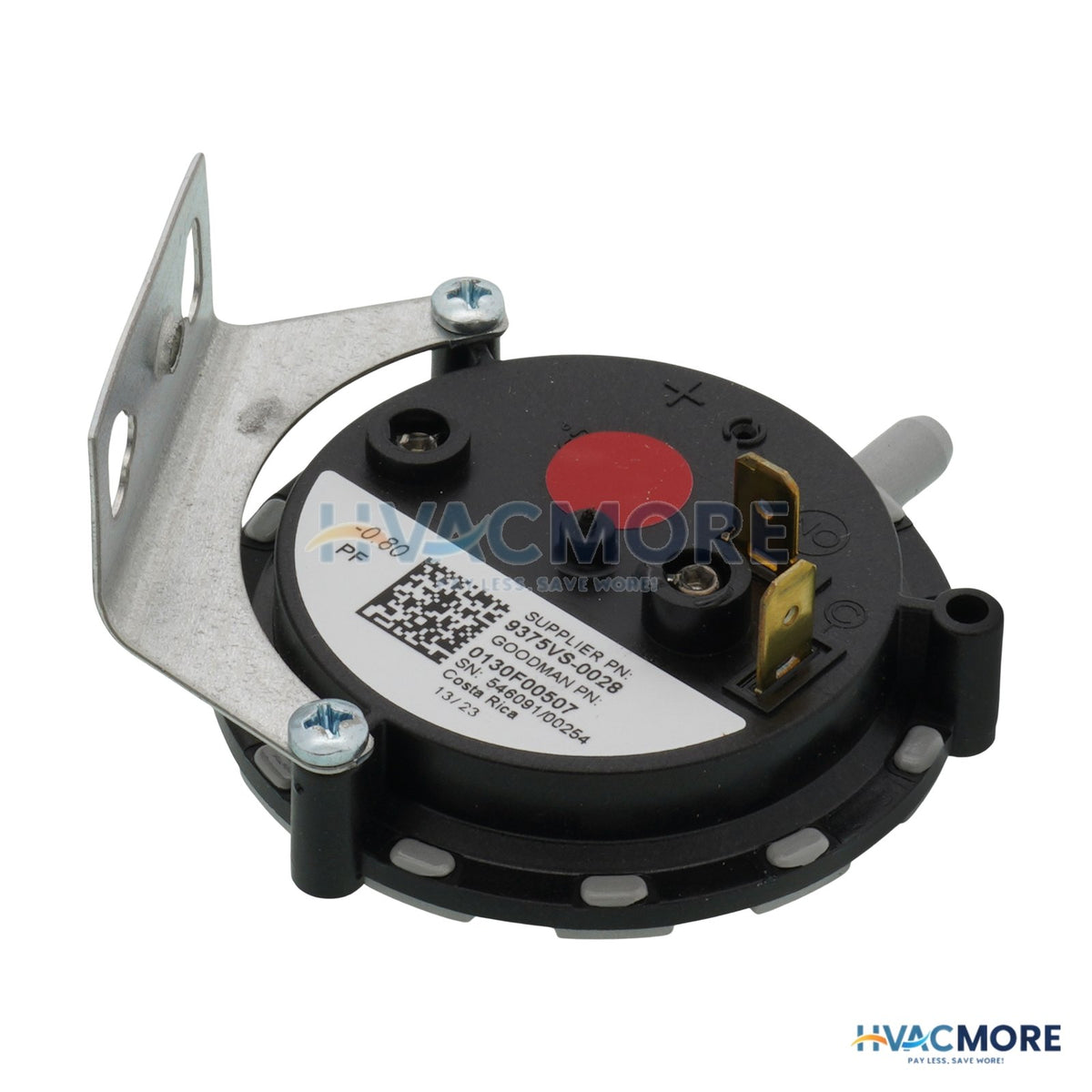 Goodman-Amana Pressure Switch (0.80" WC) 0130F00507S