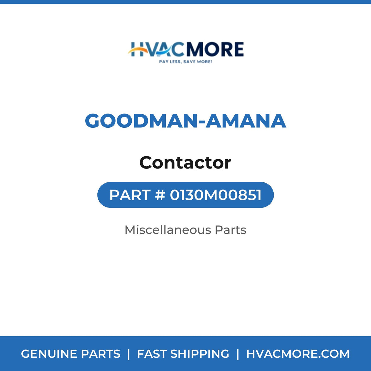 Goodman-Amana Contactor 0130M00851