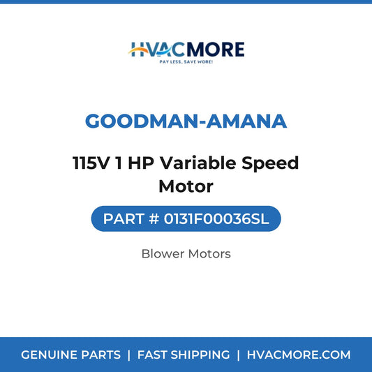Goodman-Amana 115V 1 HP Variable Speed Motor 0131F00036SL