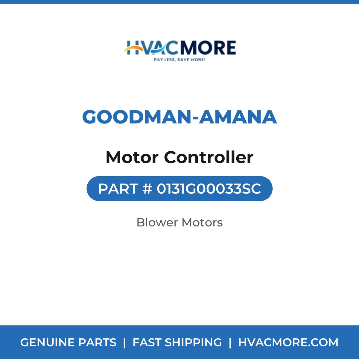 Goodman-Amana Motor Controller 0131G00033SC