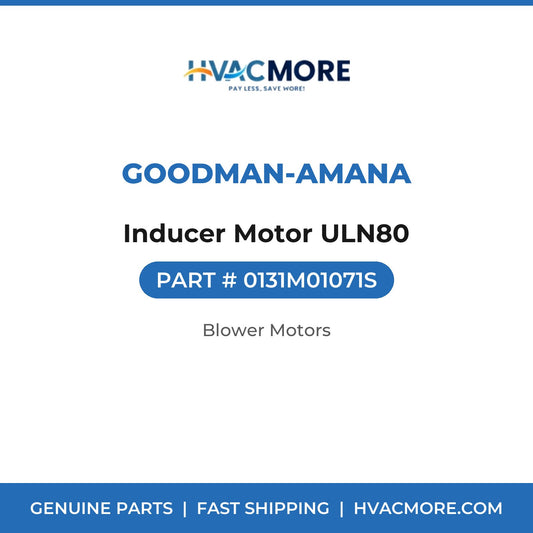 Goodman-Amana Inducer Motor ULN80 0131M01071S