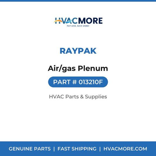 Raypak Air/gas Plenum 013210F