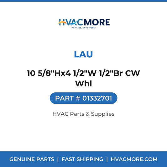Lau 10 5/8"Hx4 1/2"W 1/2"Br CW Whl 01332701