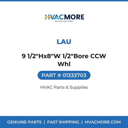 Lau 9 1/2"Hx8"W 1/2"Bore CCW Whl 01333703