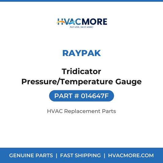 Raypak Tridicator Pressure/Temperature Gauge 014647F