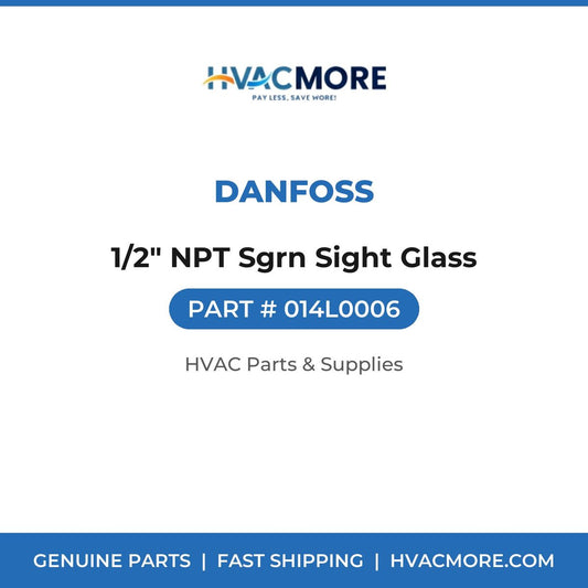 Danfoss 1/2" NPT Sgrn Sight Glass 014L0006