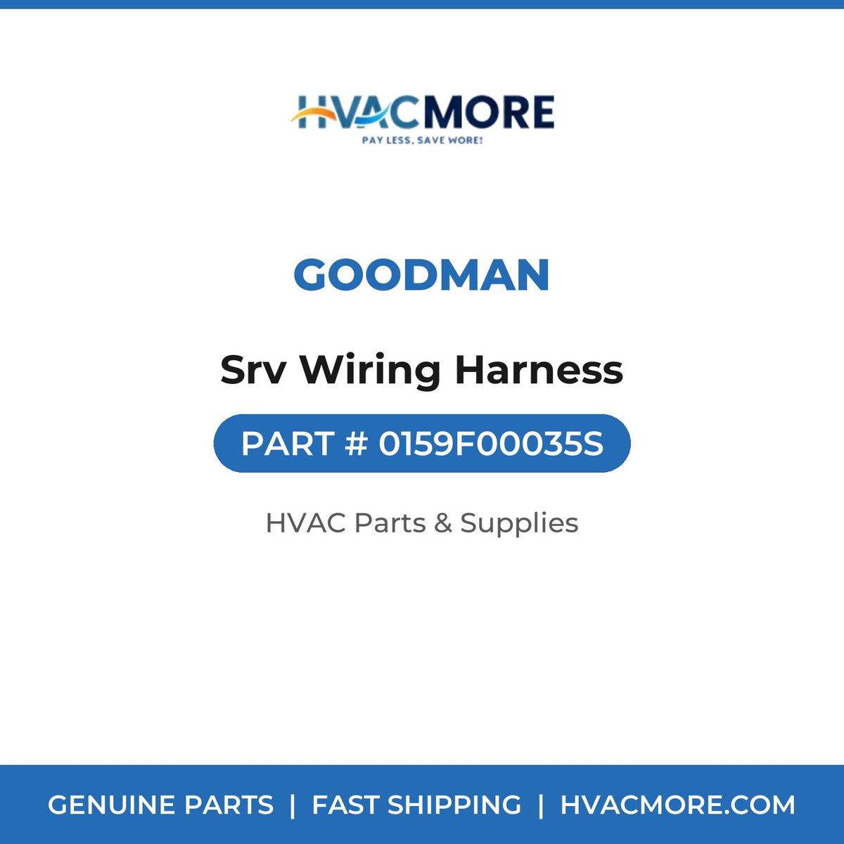 Goodman Srv Wiring Harness 0159F00035S