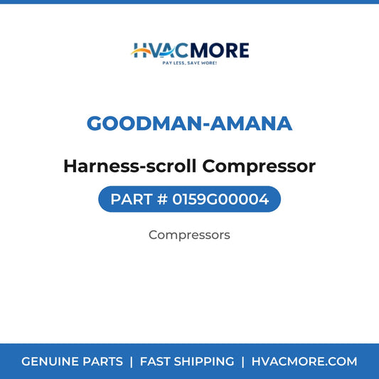 Goodman-Amana Harness-scroll Compressor 0159G00004