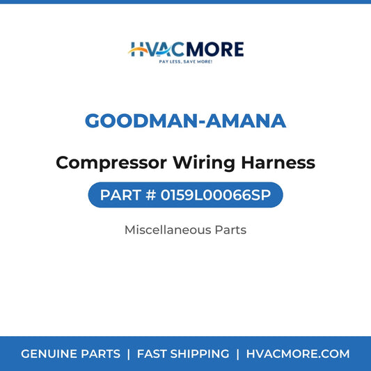 Goodman-Amana Compressor Wiring Harness 0159L00066SP