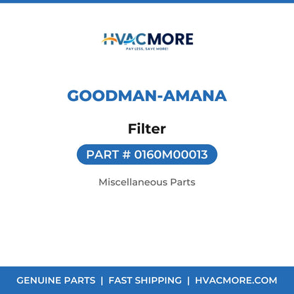Goodman-Amana Filter 0160M00013
