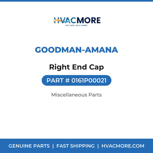 Goodman-Amana Right End Cap 0161P00021