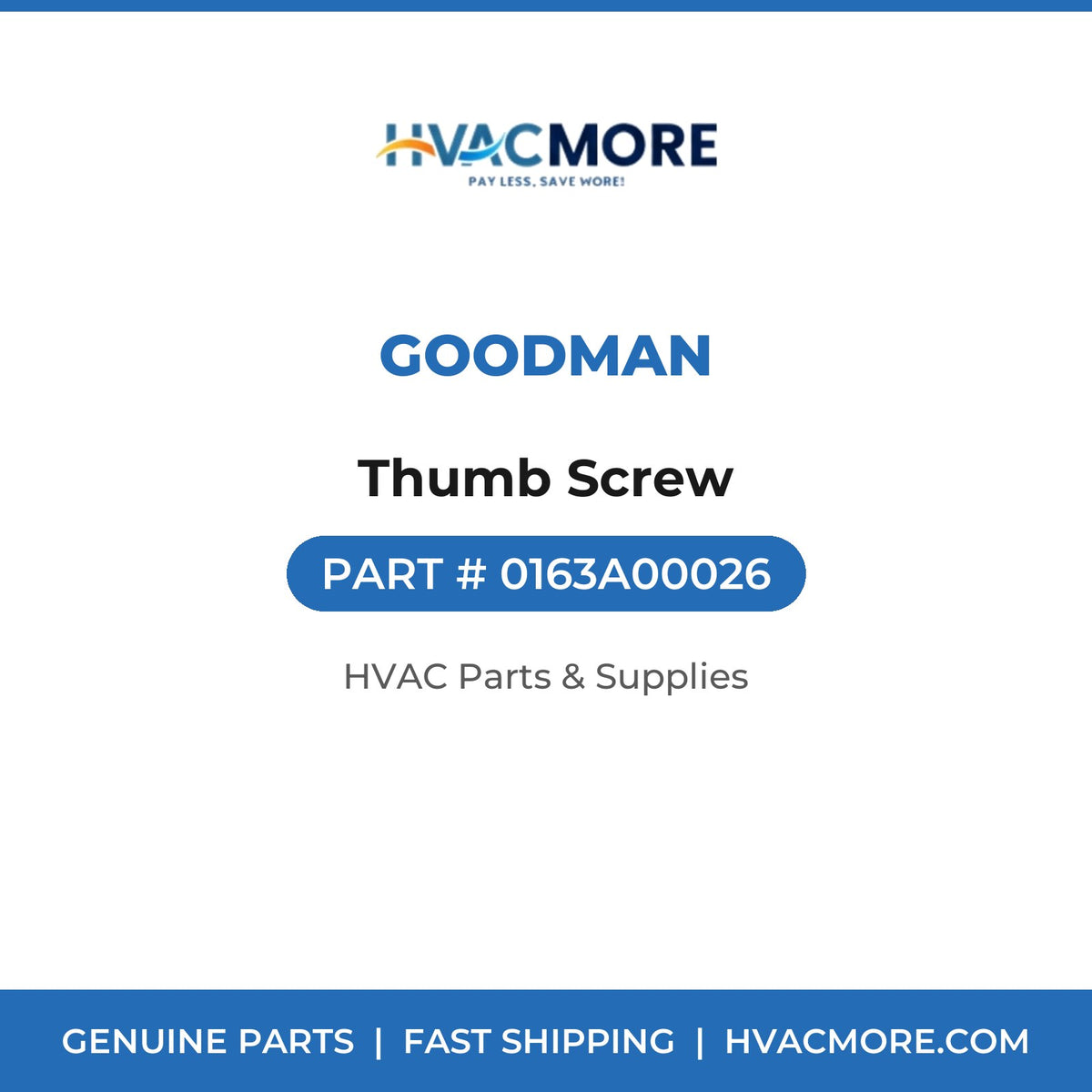 Goodman Thumb Screw 0163A00026