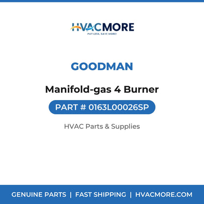 Goodman Manifold-gas 4 Burner 0163L00026SP