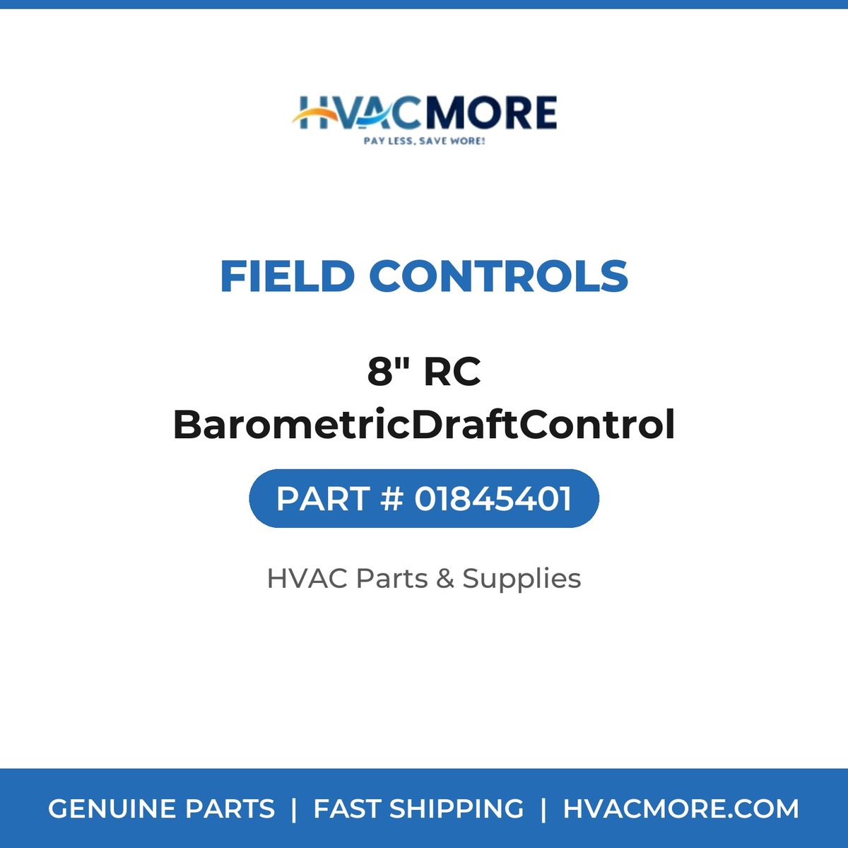 Field Controls 8" RC BarometricDraftControl 01845401