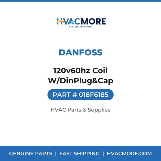 Danfoss 120v60hz Coil W/DinPlug&Cap 018F6185