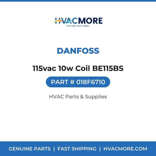 Danfoss 115vac 10w Coil BE115BS 018F6710