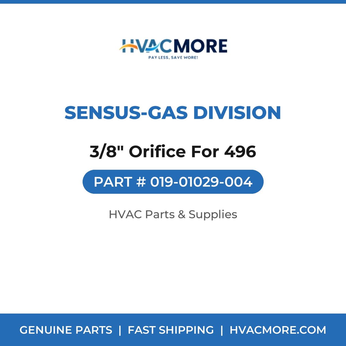 Sensus-Gas Division 3/8" Orifice For 496 019-01029-004