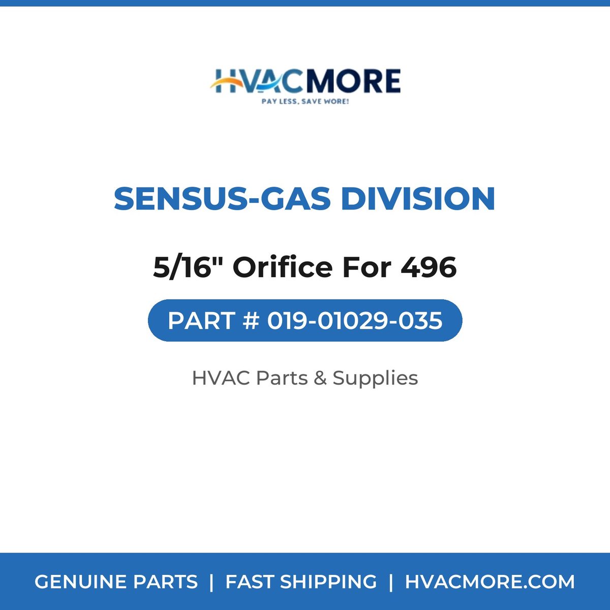 Sensus-Gas Division 5/16" Orifice For 496 019-01029-035