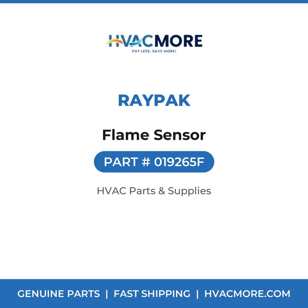 Raypak Flame Sensor 019265F