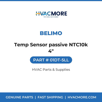 Belimo Temp Sensor passive NTC10k 4" 01DT-5LL