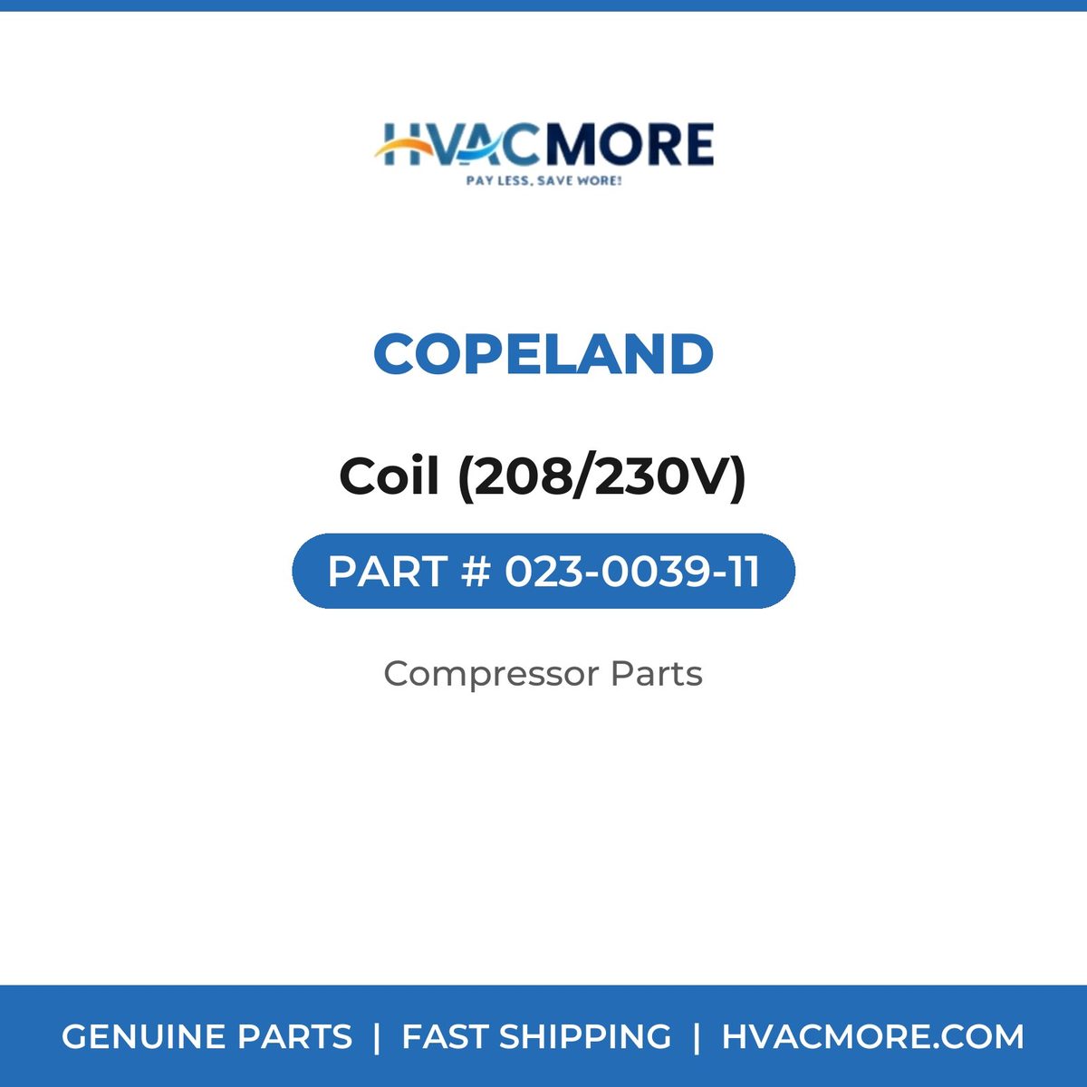 Copeland Coil (208/230V) 023-0039-11