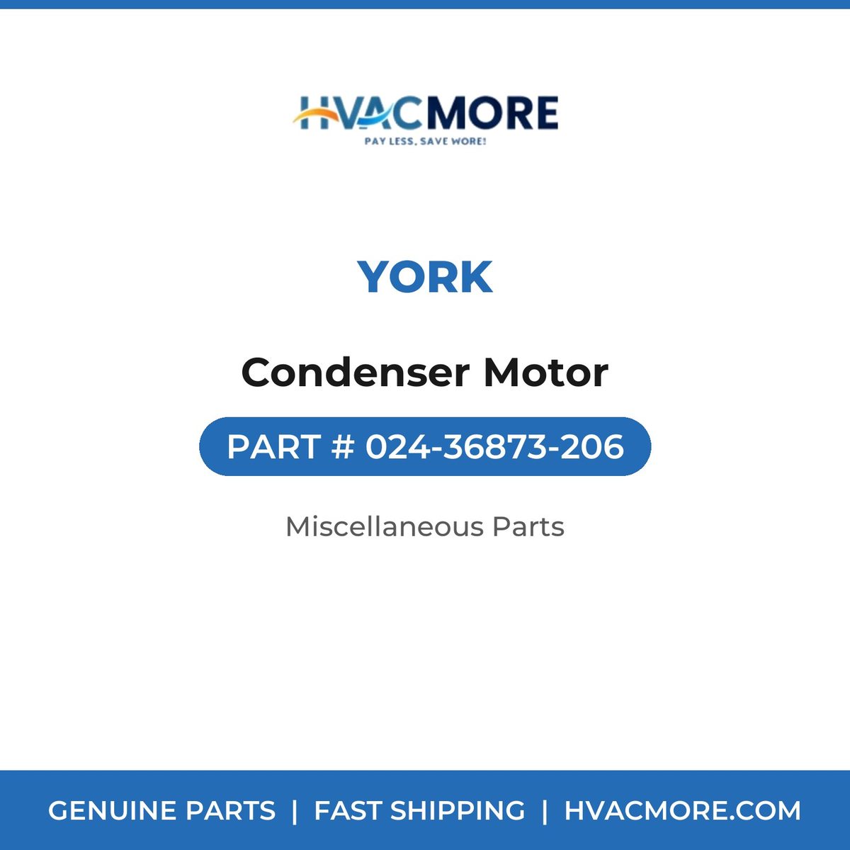 York Condenser Motor 024-36873-206