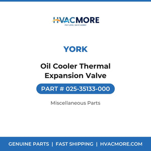 York Oil Cooler Thermal Expansion Valve 025-35133-000