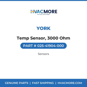 York Temp Sensor, 3000 Ohm 025-41904-000