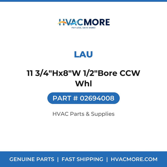 Lau 11 3/4"Hx8"W 1/2"Bore CCW Whl 02694008
