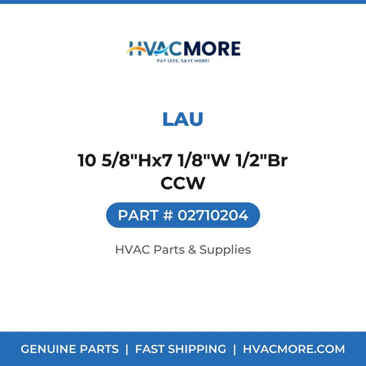Lau 10 5/8"Hx7 1/8"W 1/2"Br CCW 02710204