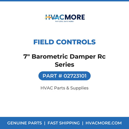 Field Controls 7" Barometric Damper Rc Series 02723101