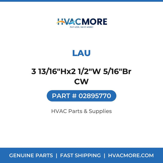 Lau 3 13/16"Hx2 1/2"W 5/16"Br CW 02895770