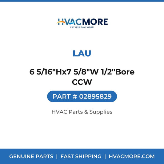 Lau 6 5/16"Hx7 5/8"W 1/2"Bore CCW 02895829