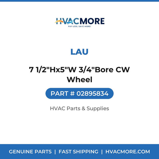Lau 7 1/2"Hx5"W 3/4"Bore CW Wheel 02895834
