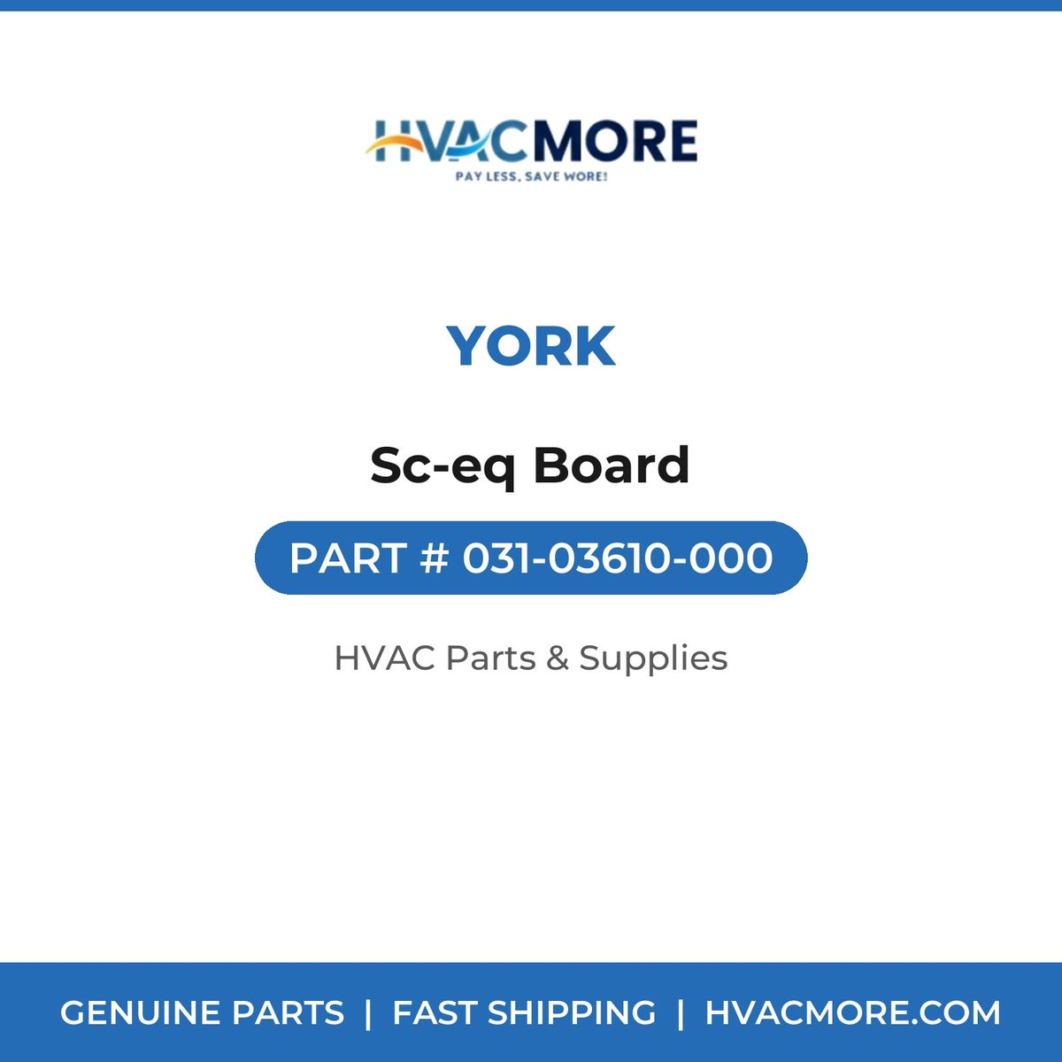York Sc-eq Board 031-03610-000