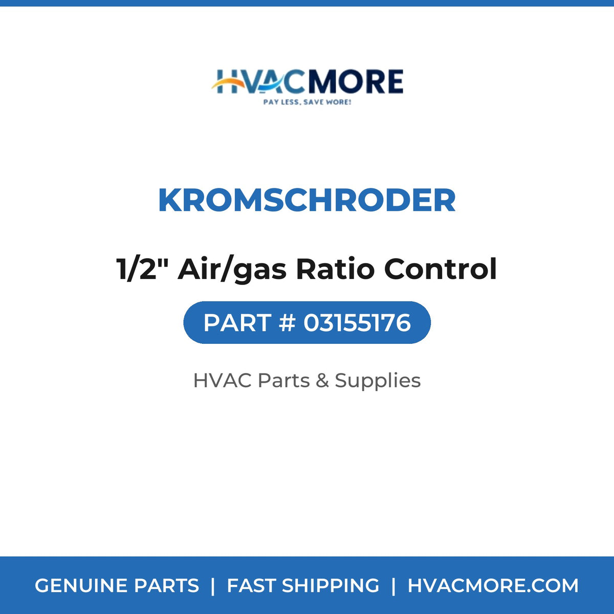 Kromschroder 1/2" Air/gas Ratio Control 03155176